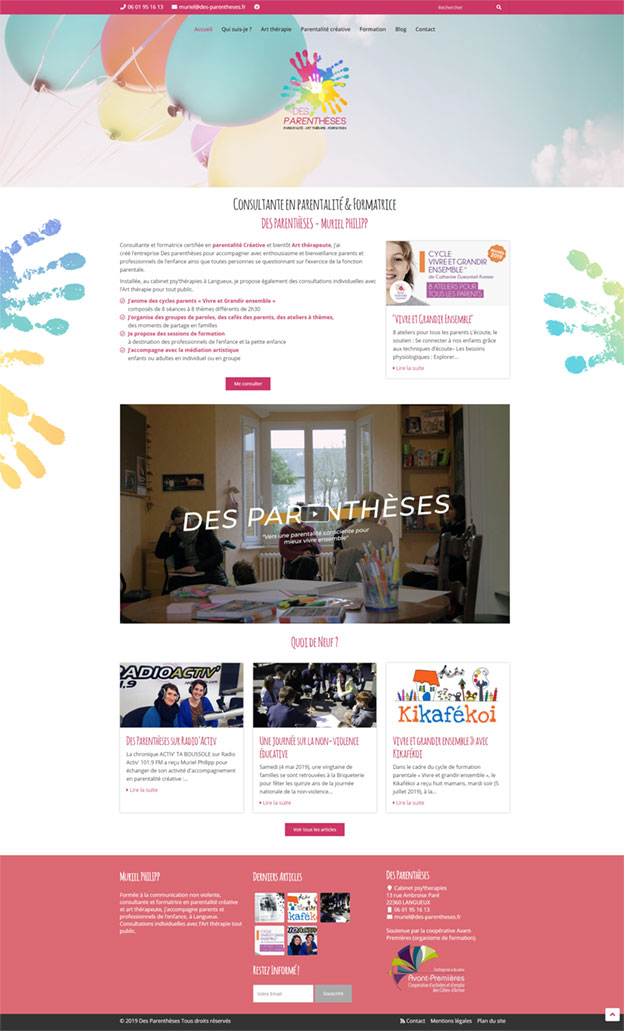 Création site internet packagé