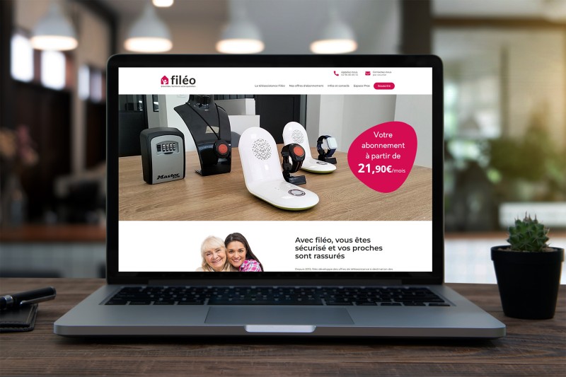 Site internet de Filéo Téléassistance
