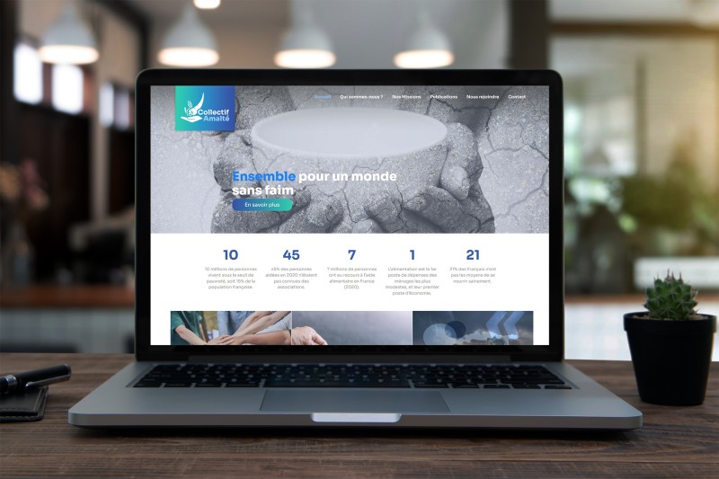 Site internet et logo du collectif Amalté