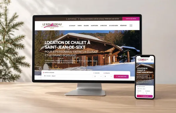 Création du site internet du chalet Le Renardeau