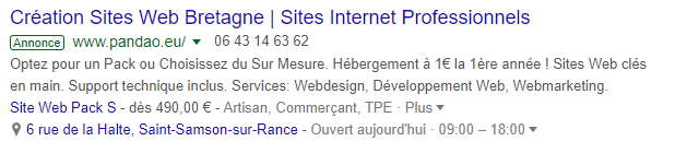 publicité Google